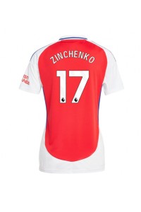 Arsenal Oleksandr Zinchenko #17 Jalkapallovaatteet Naisten Kotipaita 2024-25 Lyhythihainen